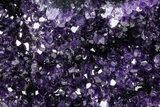 Sparkling Amethyst Geode With Metal Stand - Uruguay #368391-4